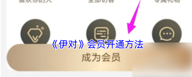 伊对会员开通攻略